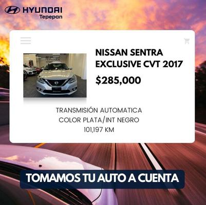 NISSAN SENTRA EXCLUSIVE CVT 2017